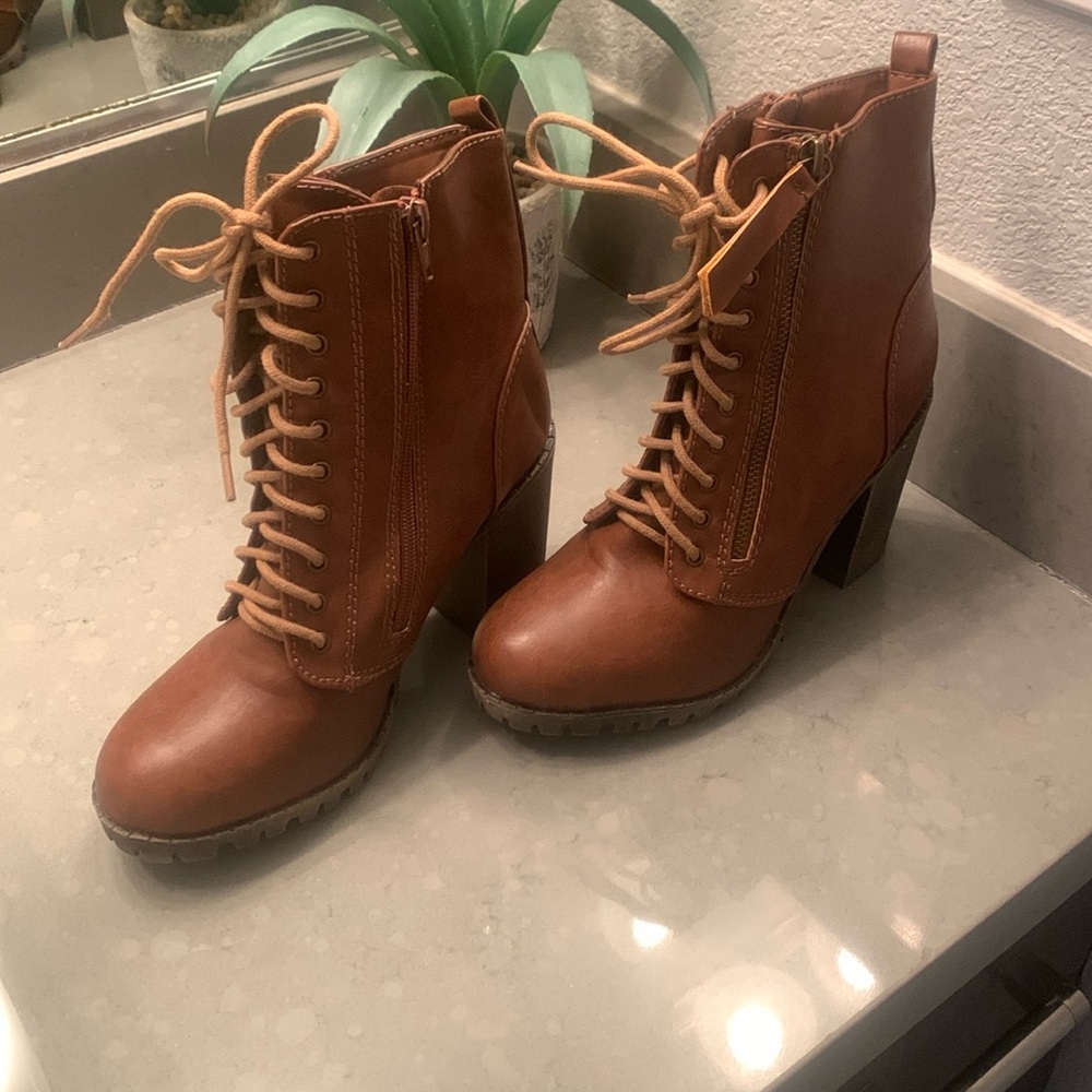 Brown booties